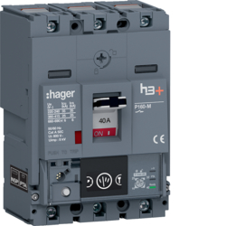 HHS040NC Moulded Case Circuit Breaker h3+ P160 Energy 3P3D 40A 25kA CTC