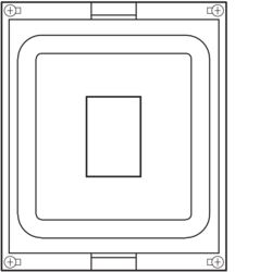 Product Drawing Univers Kits for Isolators plastic