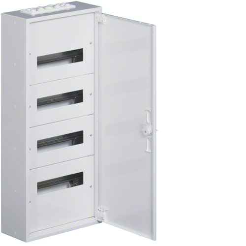 FW412WT Surface encl. FW2, IP30, class I,  with door and brass terminals,  4x12 modules
