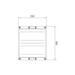 Product Drawing Univers Kits for Terminals - Vertical plastic